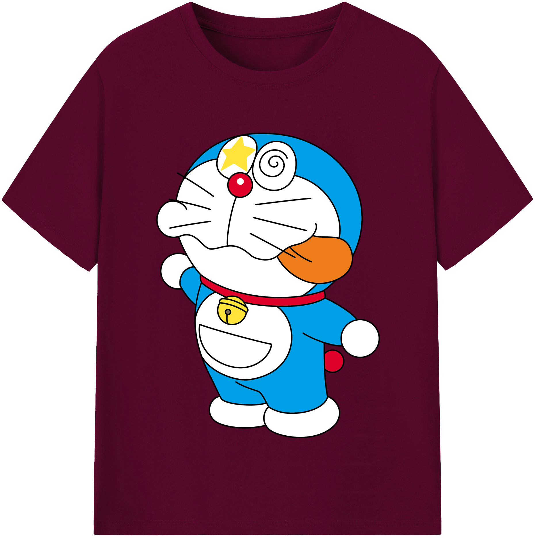 （画像用） ドラえもん Doraemon レディースカジュアルプリントTシャツ（綿100％）